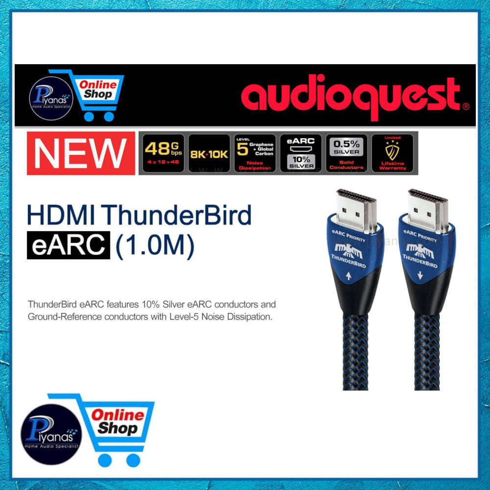สาย HDMI AUDIOQUEST : HDMI-THUNDERBIRD EARC (2.0 เมตร)
